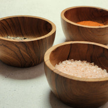Load image into Gallery viewer, Small Teak Condiment / Snack Bowl