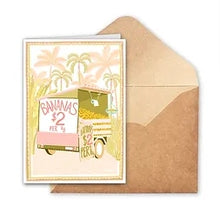 Load image into Gallery viewer, Designs by Claudia Banana Cart Card