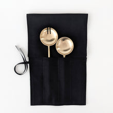 Load image into Gallery viewer, Brass Salad Servers