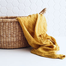 Load image into Gallery viewer, Cotton Muslin Swaddle - Mustard