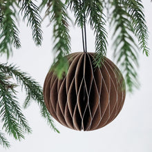Load image into Gallery viewer, Paper Sphere Decoration - Espresso