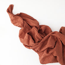 Load image into Gallery viewer, Cotton Muslin Swaddle - Paprika