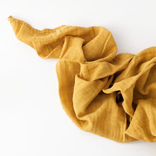 Load image into Gallery viewer, Cotton Muslin Swaddle - Mustard