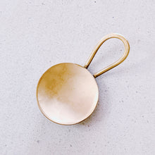 Load image into Gallery viewer, Brass Artisan Tea / Coffee / Flour Scoop