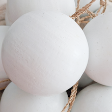 Load image into Gallery viewer, White Wooden Christmas Bauble