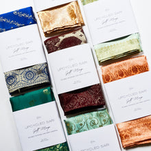 Load image into Gallery viewer, Upcycled Sari Fabric gift Wrap // Furoshiki