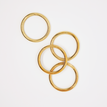 Load image into Gallery viewer, Brass Napkin Rings / Set of 4