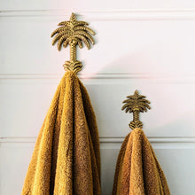 Load image into Gallery viewer, Brass Palm Tree Wall Hook / Small