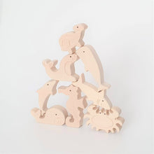 Load image into Gallery viewer, Sea Animal Wooden Stacking Set