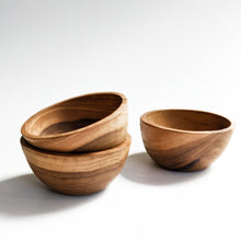 Load image into Gallery viewer, Small Teak Condiment / Snack Bowl