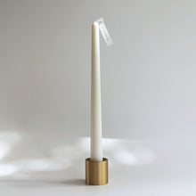 Load image into Gallery viewer, Brass Column & Tapered Candle Holder