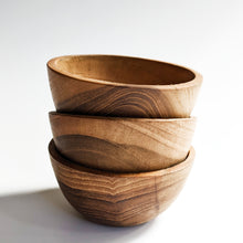 Load image into Gallery viewer, Small Teak Condiment / Snack Bowl