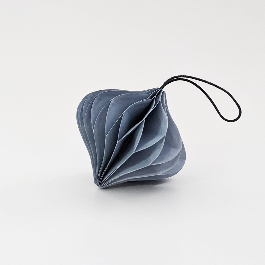 Paper Onion Decoration - Wedgewood Blue