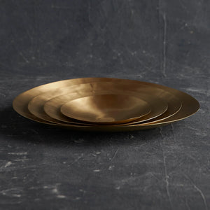 Artisan Brass Plates - Assorted Set of 4