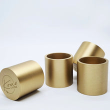 Load image into Gallery viewer, Brass Column &amp; Tapered Candle Holder
