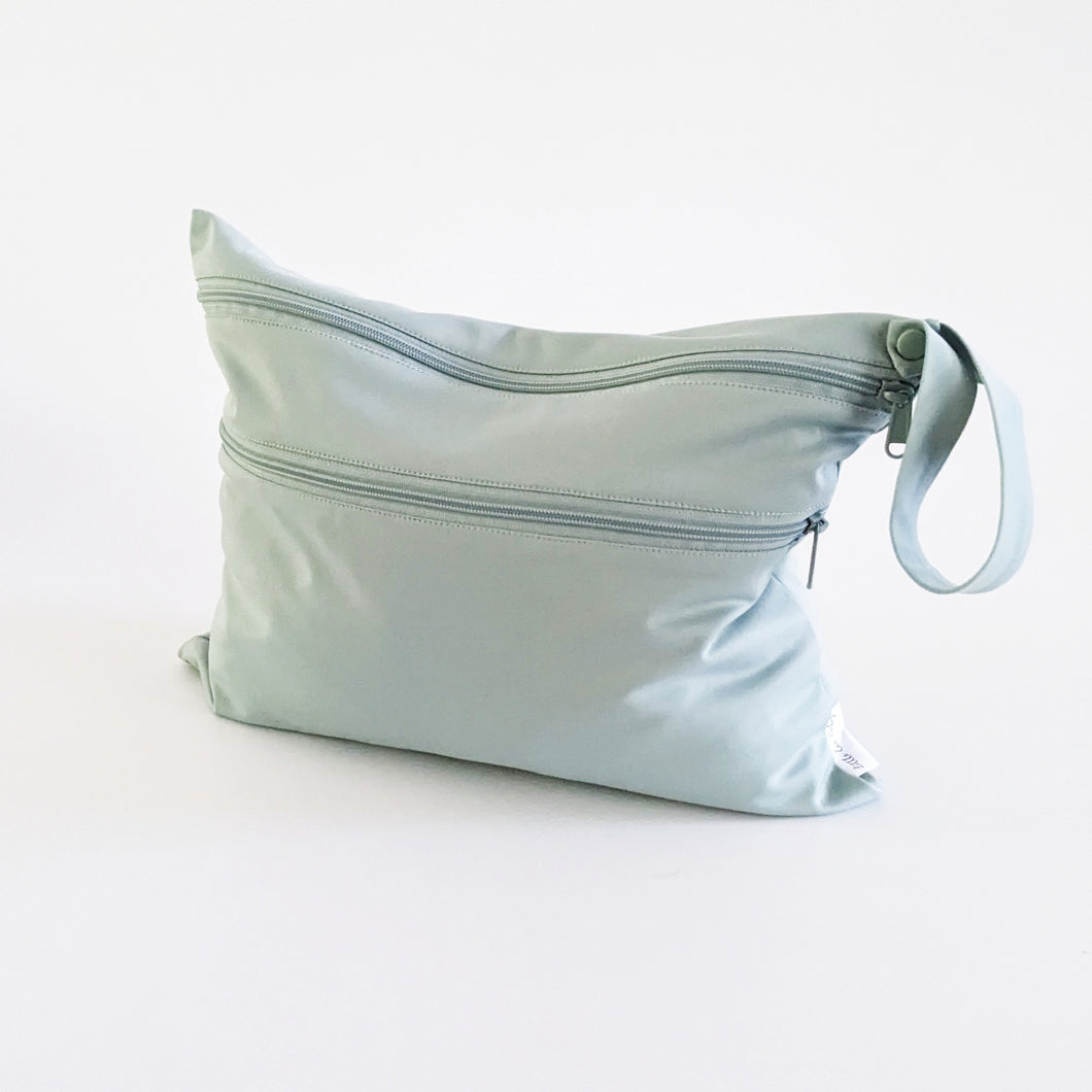 Double Pocket Wet Bag - Silver Gum