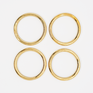 Brass Napkin Rings / Set of 4