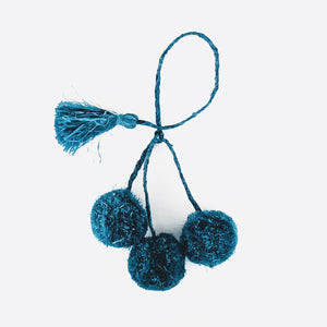 Natural Raffia Pom Pom Tassels / 3 colours