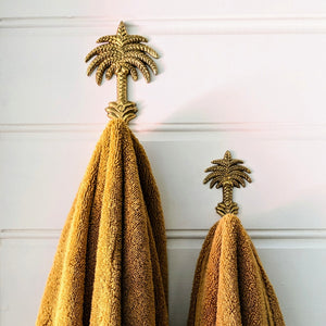 Brass Palm Tree Wall Hook / Small